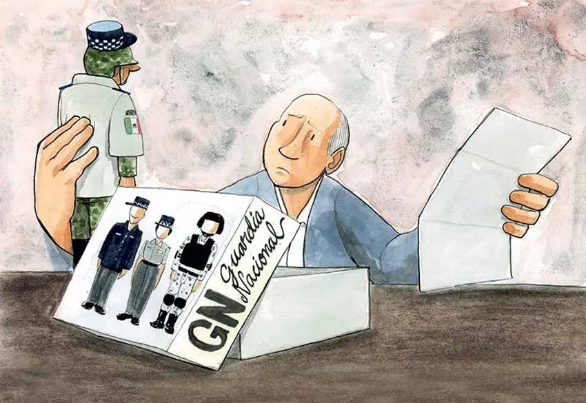 El fraude del carácter civil de la Guardia Nacional
